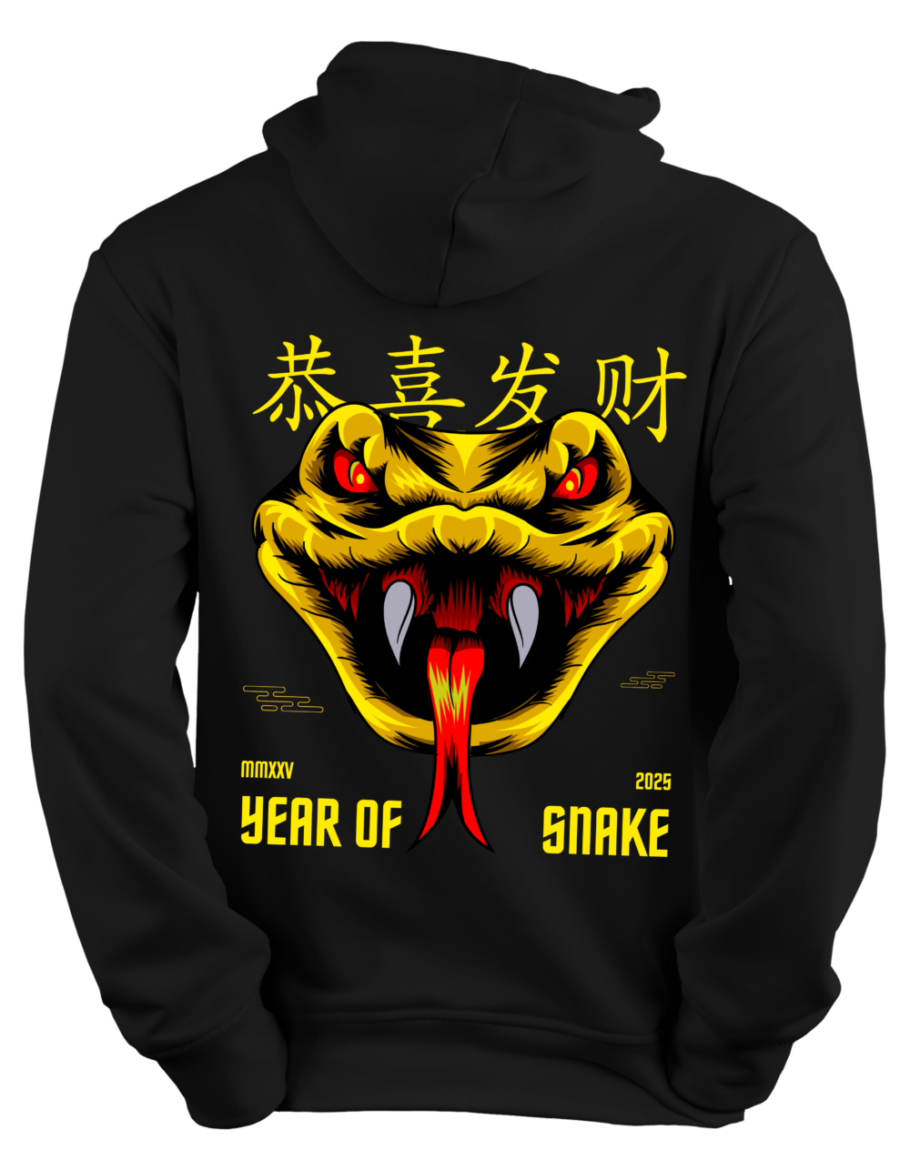 FESTIVE YEAR OF THE SNAKE HOODIE - Image 2